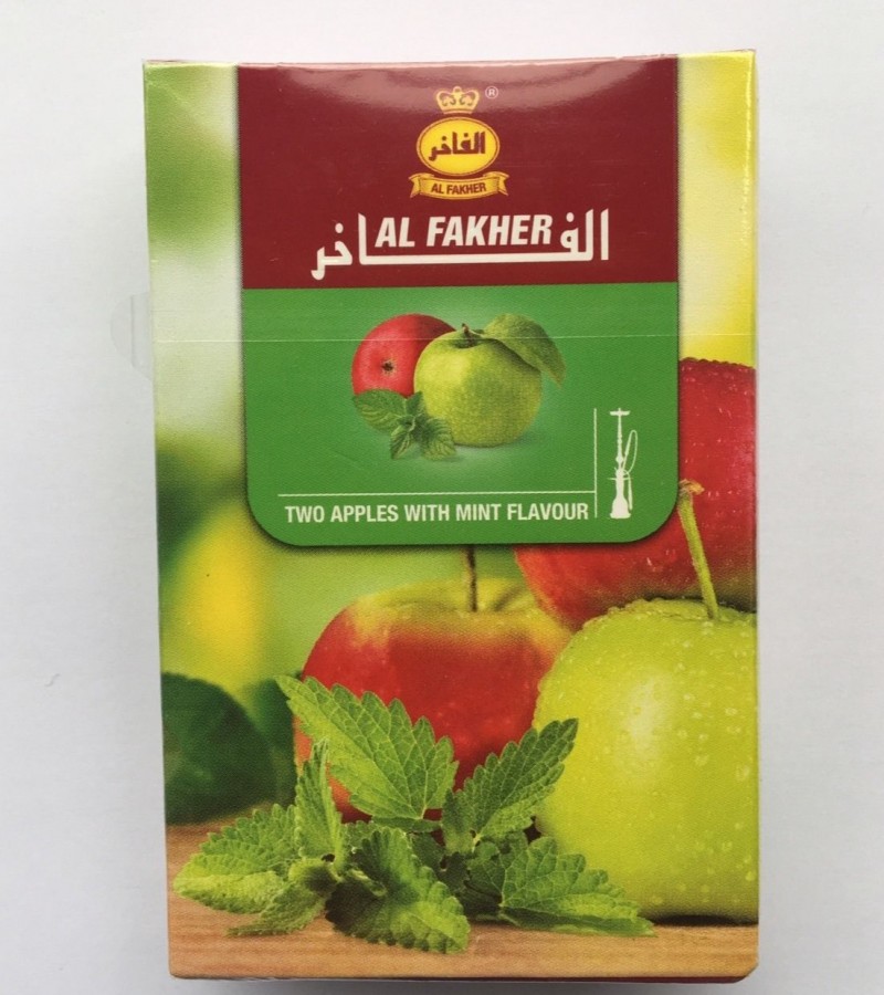 Al Fakher Two Apples With Mint Flavor 50gms Pack
