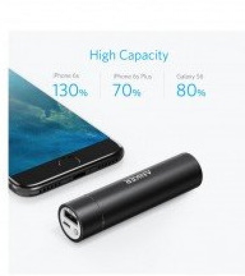 Anker Portable Mini Power Bank 3350 mAh - Lipstick Sized Power Core