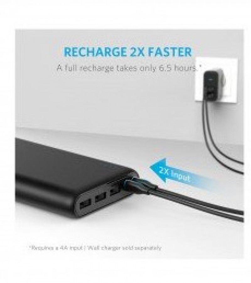 Anker Portable Power Bank 26800 mAh With Dual Input Port & Double Speed Recharging