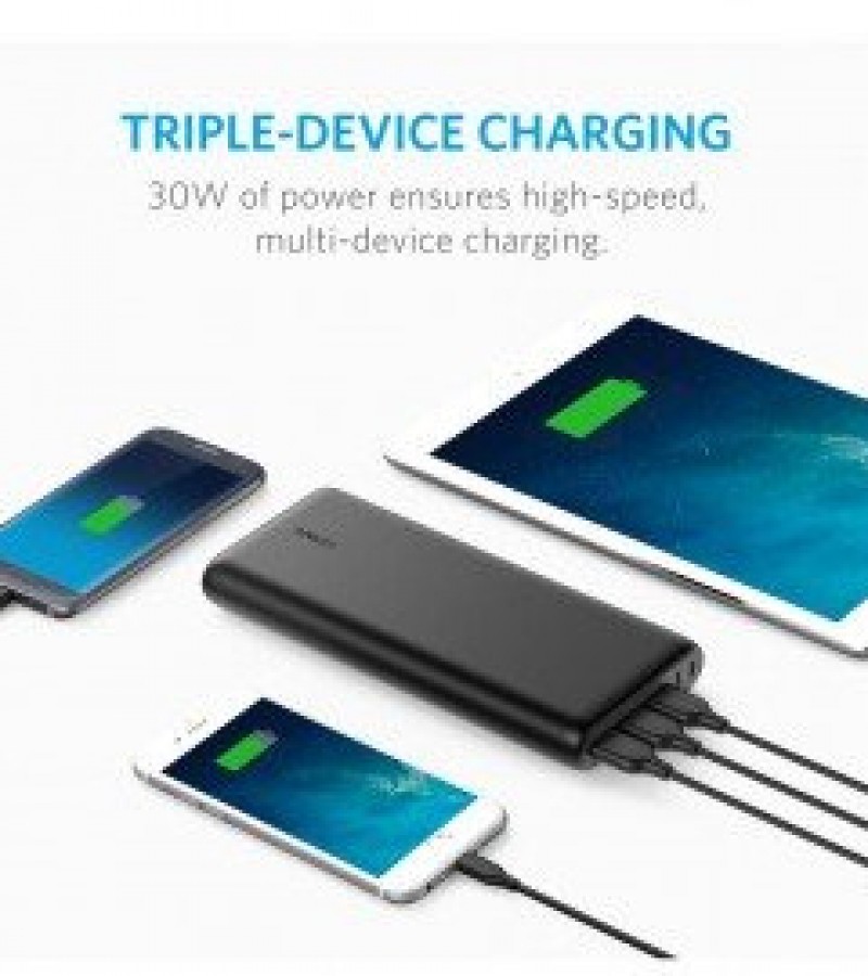 Anker Portable Power Bank 26800 mAh With Dual Input Port & Double Speed Recharging