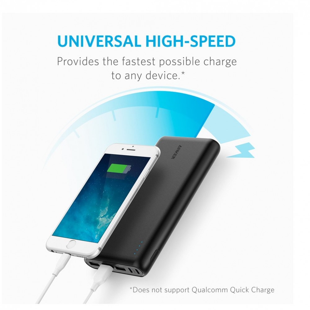 Anker Portable Power Bank 26800 mAh With Dual Input Port & Double Speed Recharging
