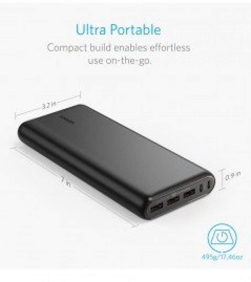 Anker Portable Power Bank 26800 mAh With Dual Input Port & Double Speed Recharging