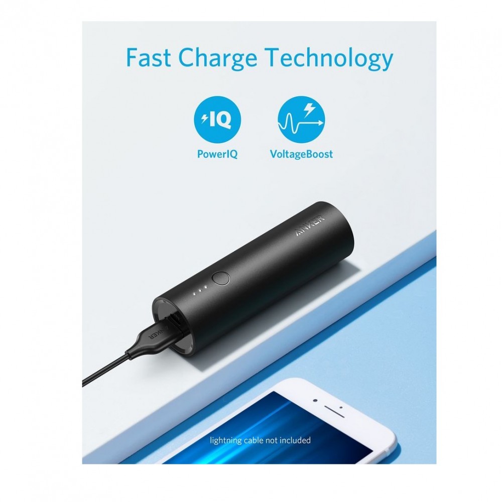 Anker Portable Power Bank 5000 mAh - The Ultra Compact Portable Charger Core