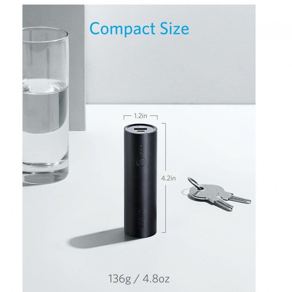 Anker Portable Power Bank 5000 mAh - The Ultra Compact Portable Charger Core