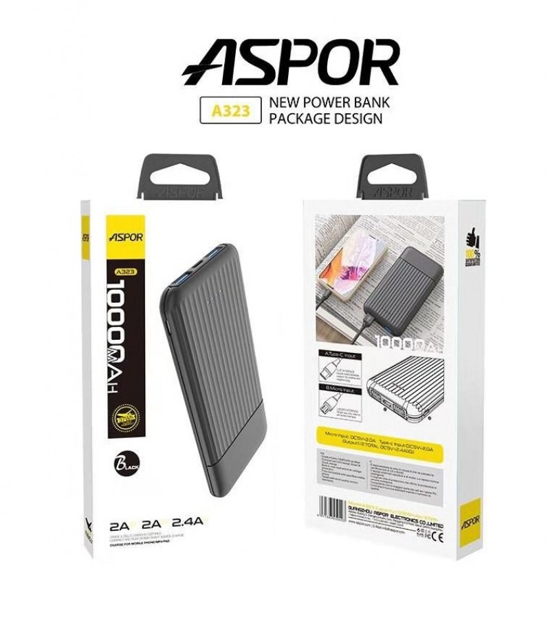 Aspor A323 Power Bank 10000mAh