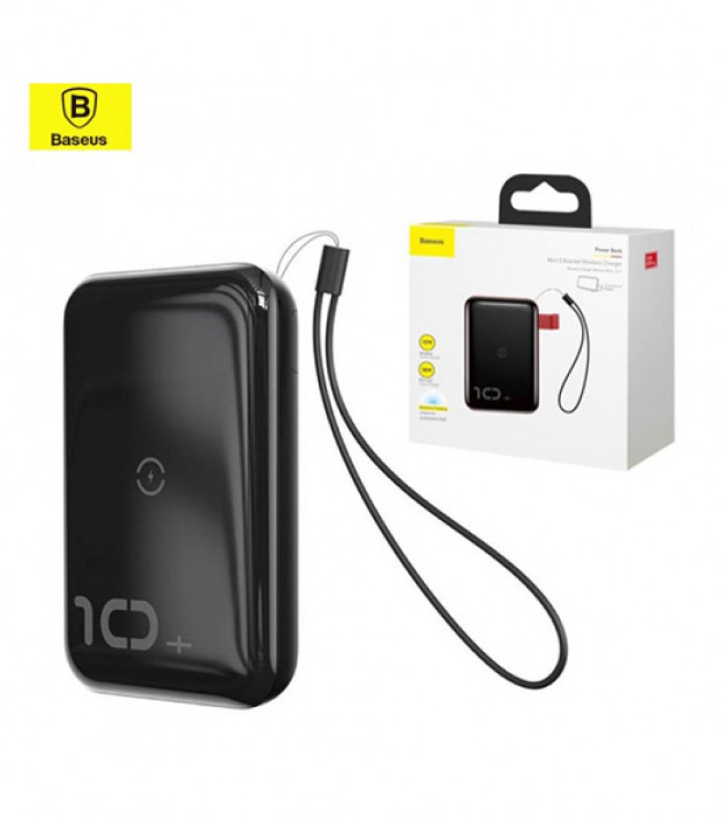 Baseus Mini S Bracket Power Bank 10000mAh 18W with Wireless Charger Qi 10W