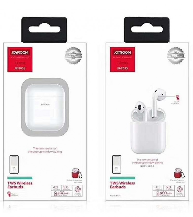 JOYROOM JR-T03S TWS WIRELESS EARBUDS WITH WINDOW (ORIGNAL)