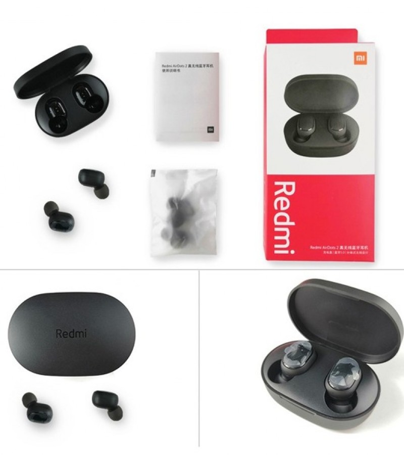 Original New Xiaomi Redmi Airdots 2 TWS Xiaomi Wireless Earphone Bluetooth 5.0 DSP Noise Reduction