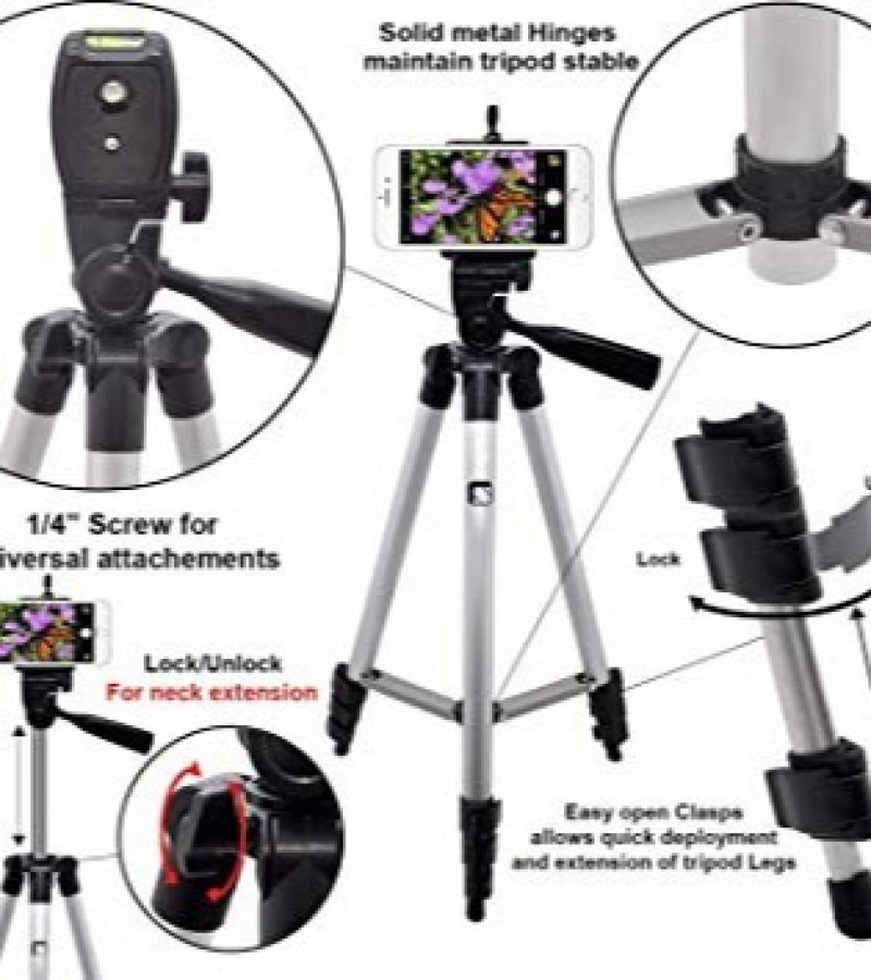 Tripod Stand with Mobile Clip