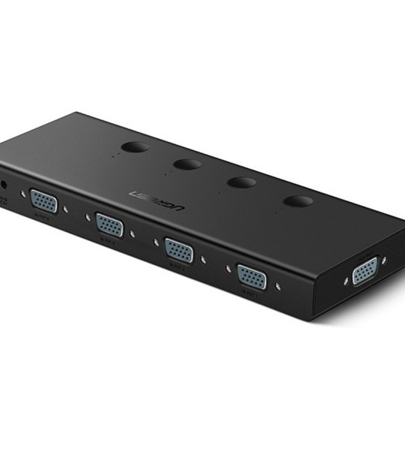 Ugreen 50279 VGA Combo 4 In 1 Out Support Full HD 500MHz Premium VGA Switcher Box 4 In 1 Out