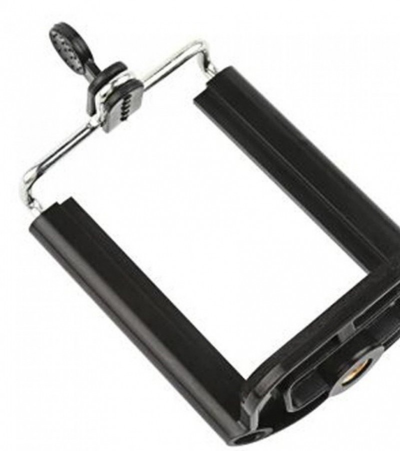 Universal Tripod Clip Mount Adabter For Mobile - Black