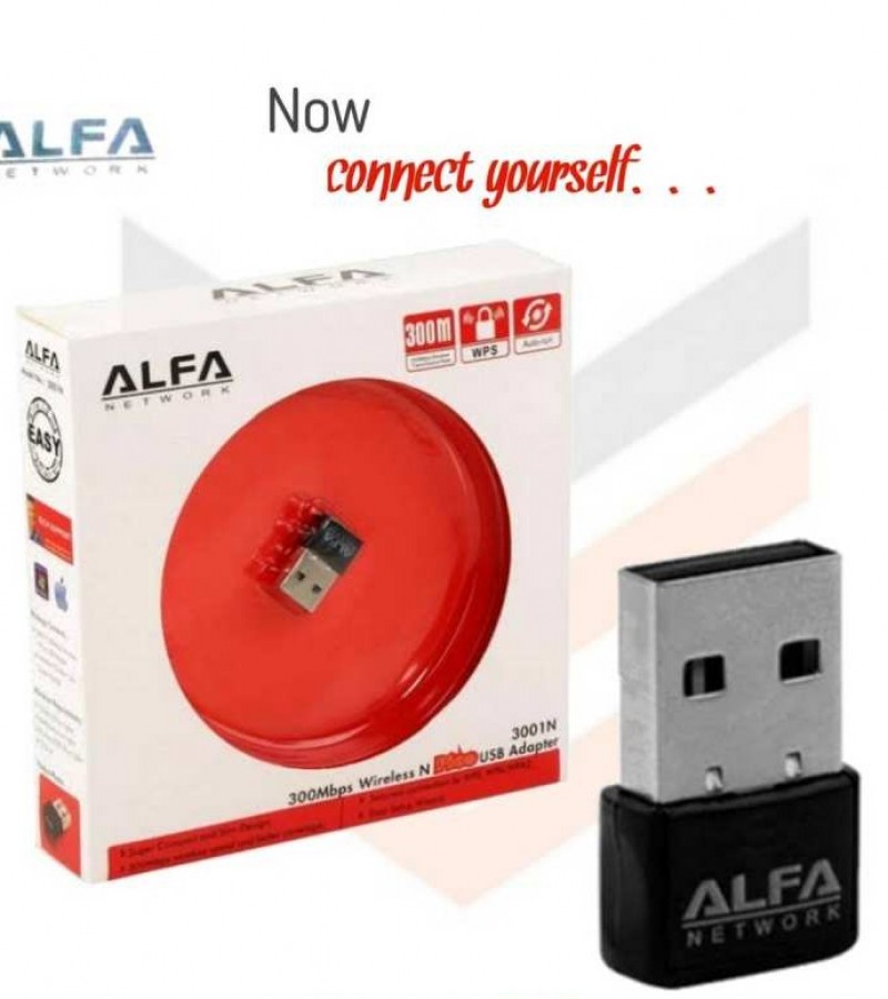 Alfa Mini Wifi USB Adapter 300Mbps USB Wifi for PC