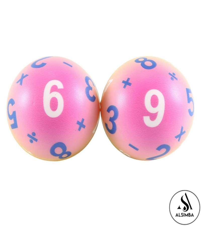 Alsimba 1 Pc Digital Numbers Rainbow Soft Foam Ball for Kids - High Density Lightweight Indoor Training Toy 3+