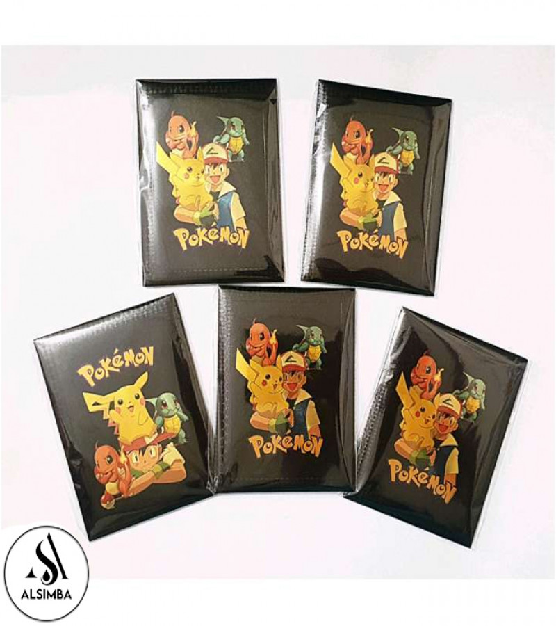 Alsimba 10 Pcs Rare Pokemon Black Foil Cards - English TCG Anime Cartoon Set for Kids Fans Gifts Collectible Toys