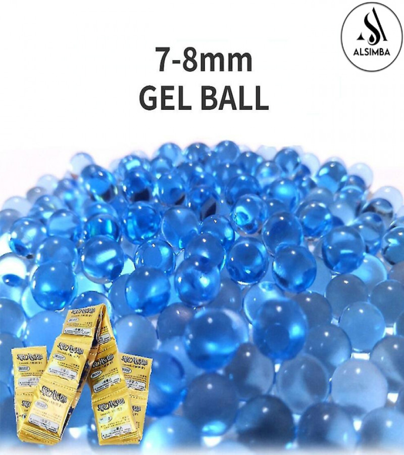 Alsimba 10000 Pcs Gel Balls 7.5mm - Refill Ammo for Gel Blasters Toy Guns - Pack of 20 Gel Beads for Water Blaster