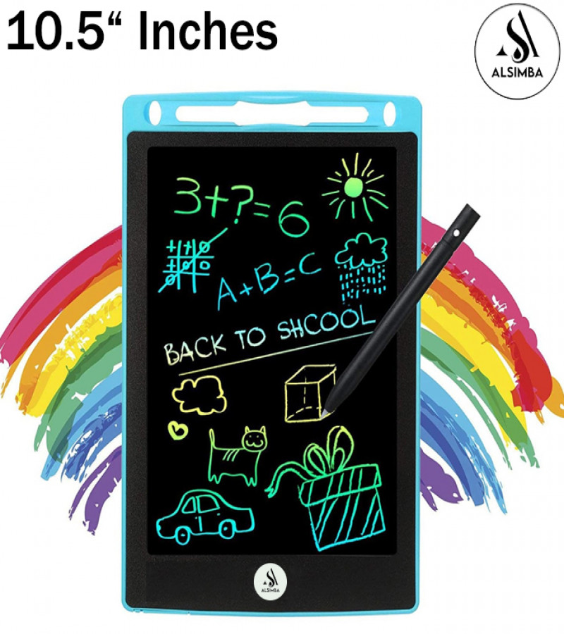 Alsimba 10.5 Inch LCD Multicolor Writing Tablet for Kids Electronic Sketch Drawing Pad Doodle Board