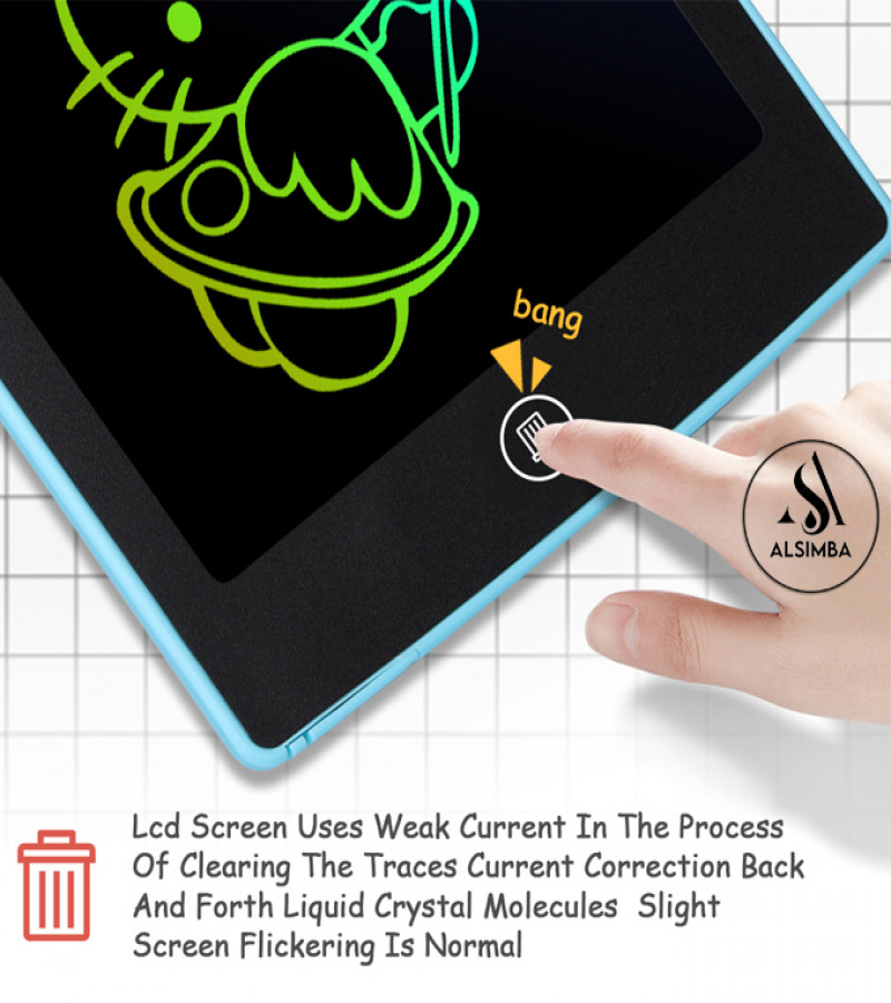 Alsimba 12 Inch LCD Multicolor Writing Tablet for Kids Electronic Sketch Drawing Pad Doodle Board