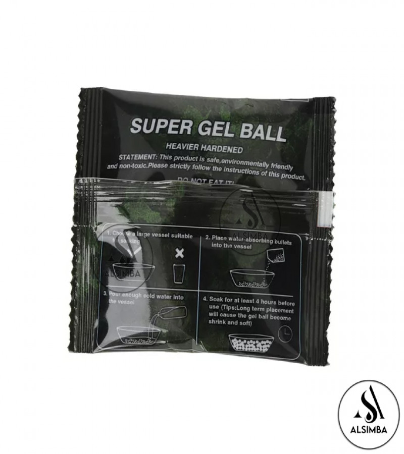 Alsimba 20000 Pcs Gel Balls For Gel Blasters Toygun – Gel Splatter Blaster Refill Packet – Compatible with Gel Ball Blaster – 7.5mm Gel Beads