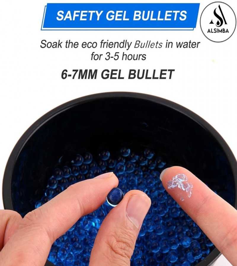 Alsimba 20000 Gel Balls 7.5mm - Gel Blaster Refill Ammo for Toy Guns - Water Beads for Gel Splatter Blaster - Multicolor