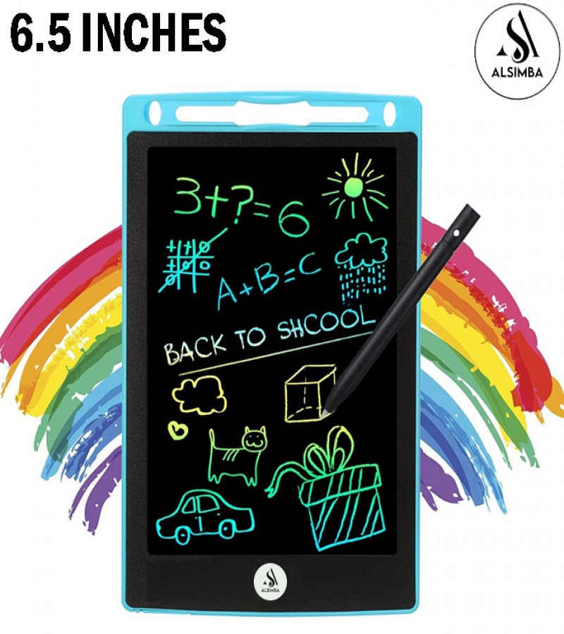 Alsimba 6.5 Inch LCD Writing Tablet for Kids – Colorful Electronic Drawing Pad, Doodle Board, Sketch Notepad
