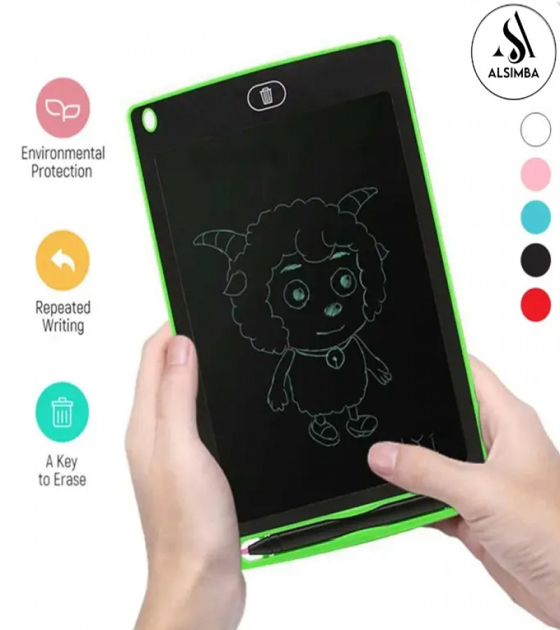 Alsimba 8.5 Inch LCD Single Color Writing Tablet for Kids Electronic Sketch Drawing Pad Doodle Board