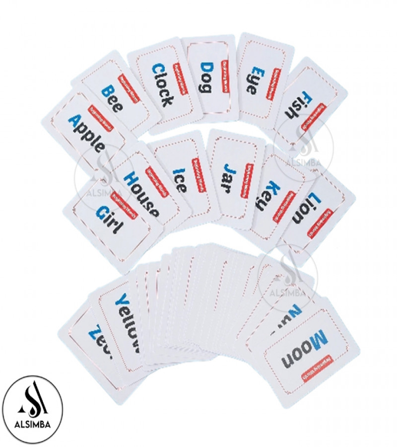 Alsimba Beginning Words Flash Cards for Kids – 36 Pcs Early Learning Educational Flashcards for Toddlers & Preschoolers