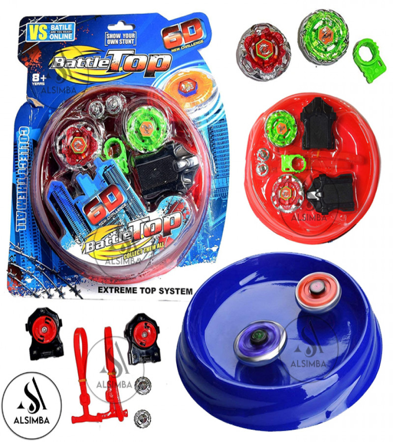 Alsimba Beyblade Metal Masters Combat Set – Super Hero Fusion Tops Battle Arena Toy Set for Kids Boys Ages 6+