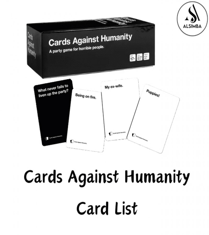 Alsimba Cards Against Humanity UK Edition – Fun Family & Party Game for Adults – Hilarious Card Game Gift for Xmas