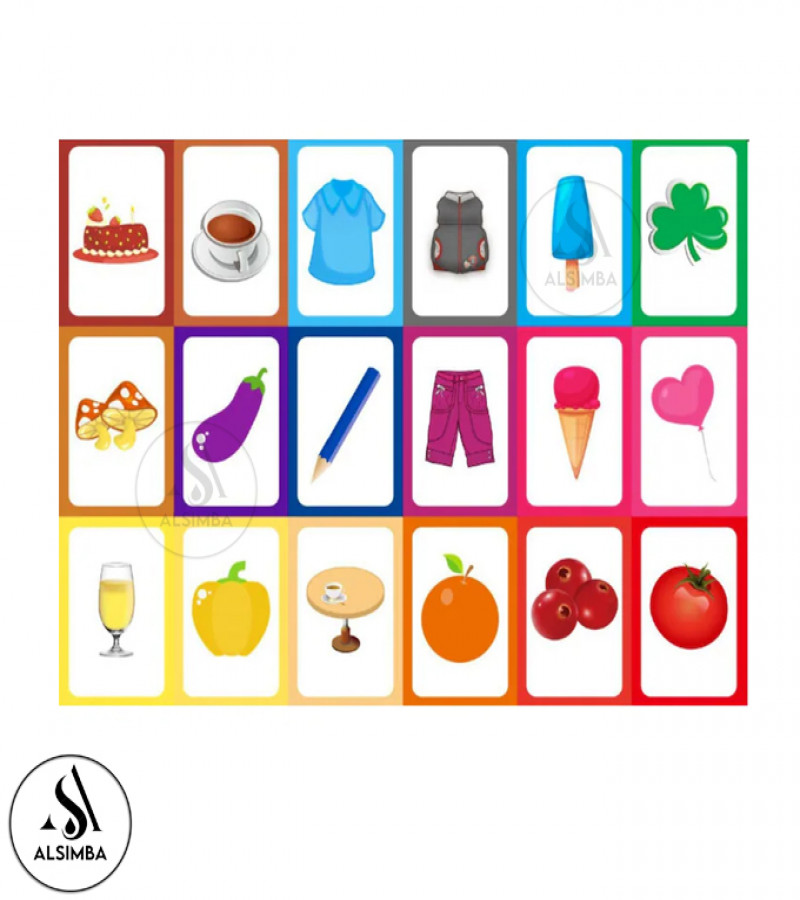 Alsimba Colour Flash Cards Set for Kids – 36 Educational Learning Cards for Toddlers, Preschool & Montessori
