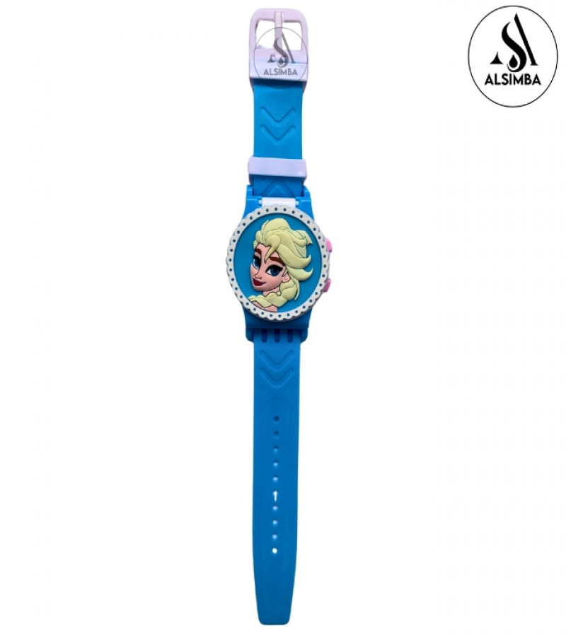 Alsimba Disney Frozen Kids Watch – Digital Character Wrist Watch for Girls 3+ – Adorable LED Time Watch with Cartoon Screen – Comfortable