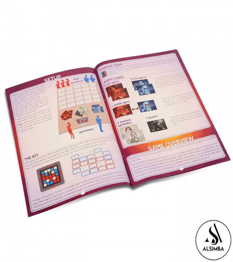 Alsimba Encryption Names Confidential Word Board Game – Exciting Spy Adventure for Family & Friends, 2–8 Players