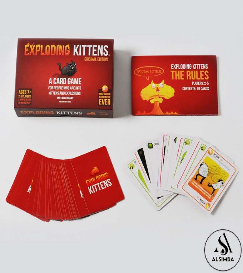 Alsimba Exploding Kitten LLC Card Game Russian Roulette Series for Kids & Adults - English, 2-5 Players, Family Fun