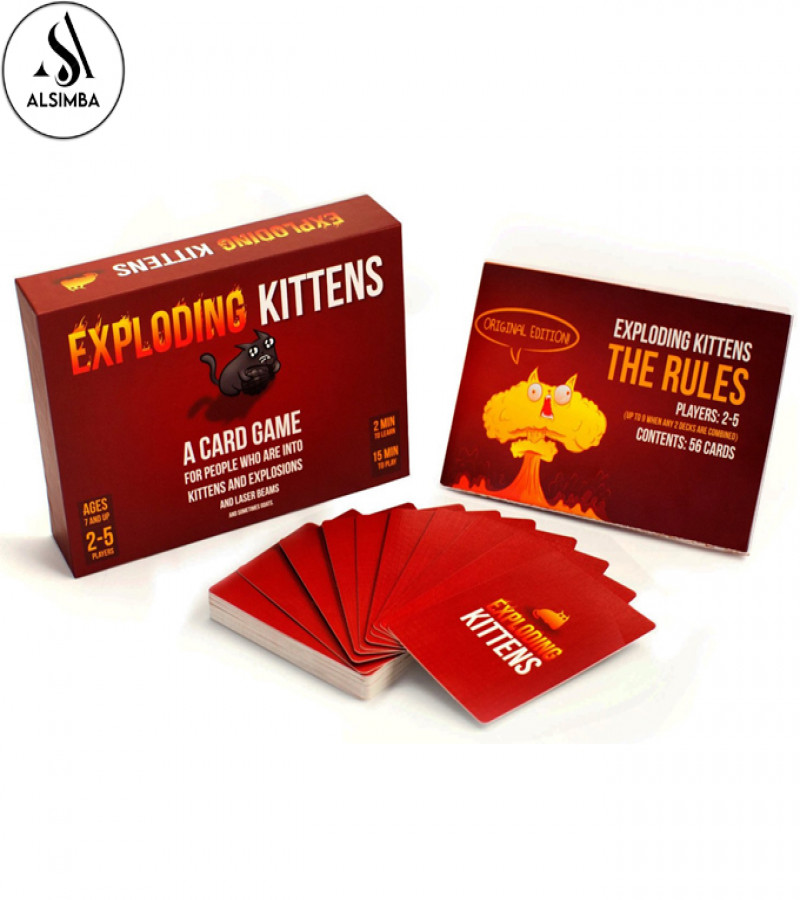 Alsimba Exploding Kitten LLC Card Game Russian Roulette Series for Kids & Adults - English, 2-5 Players, Family Fun