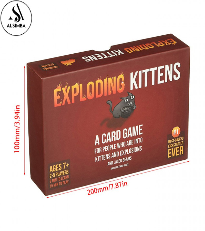 Alsimba Exploding Kitten LLC Card Game Russian Roulette Series for Kids & Adults - English, 2-5 Players, Family Fun