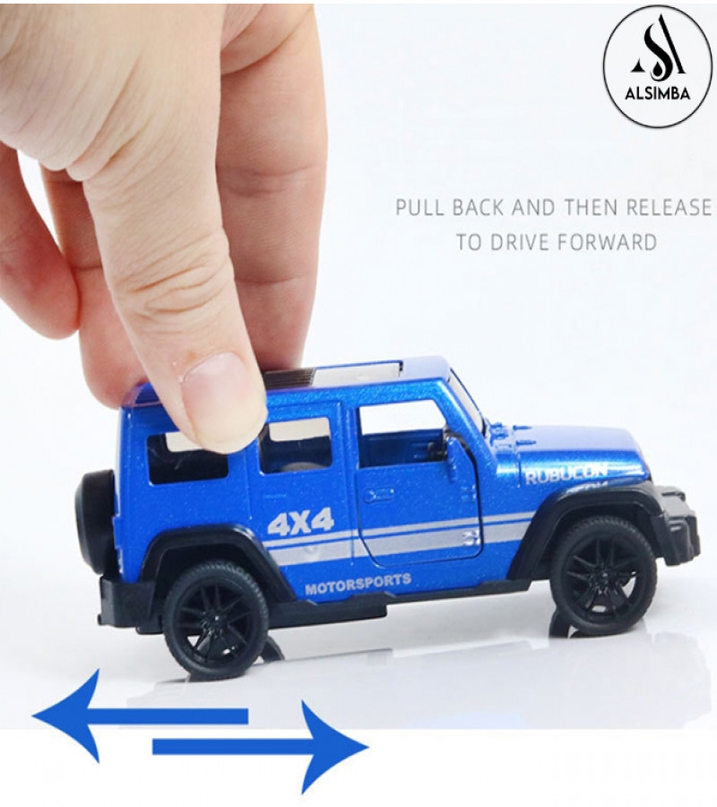 Alsimba Hummer 4×4 Die-Cast Toy Car – 1:43 Scale Model – Openable Doors – 3-Inch Mini SUV – Metal Build – Yellow