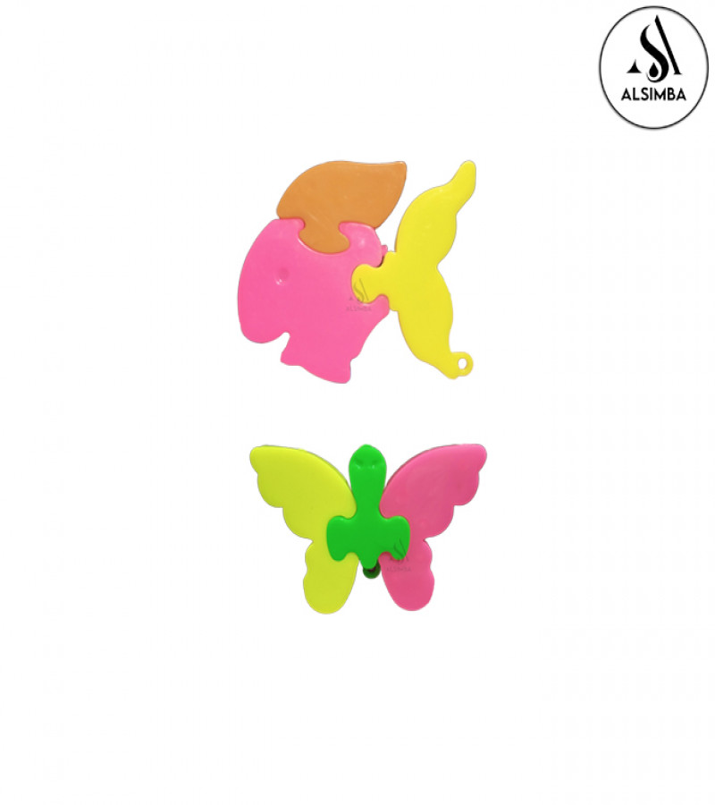 Alsimba Jigsaw Animal Puzzle Toy for Kids - 6 Cute Animal Pieces - 3 Inch Size Each - Multicolor Educational Game