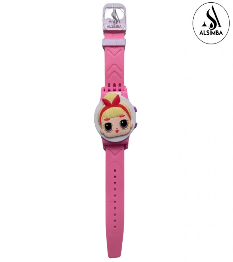 Alsimba L.O.L. Kids Watch – Digital Character Wrist Watch for Girls 3+ – Adorable LED Time Watch with Cartoon Screen – Comfortable