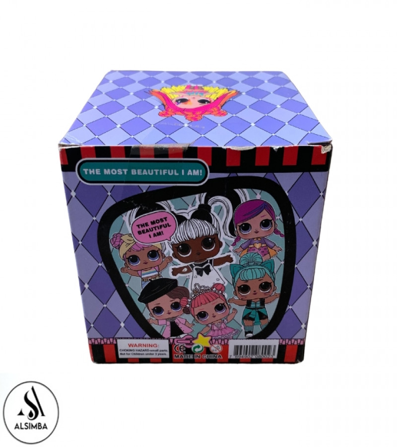 Alsimba LOL Surprise Dolls Set for Kids - 7-Layer Surprise Ball with Doll, Accessories & Outfits - Ages 3+ - Purple Box