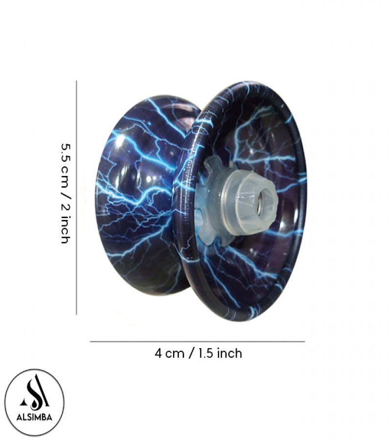 Alsimba Magical YOYO Old is Gold Toy for Kids – Printed Alloy Diecast Metal Yo-yo with String, Bearing & Gift Ring