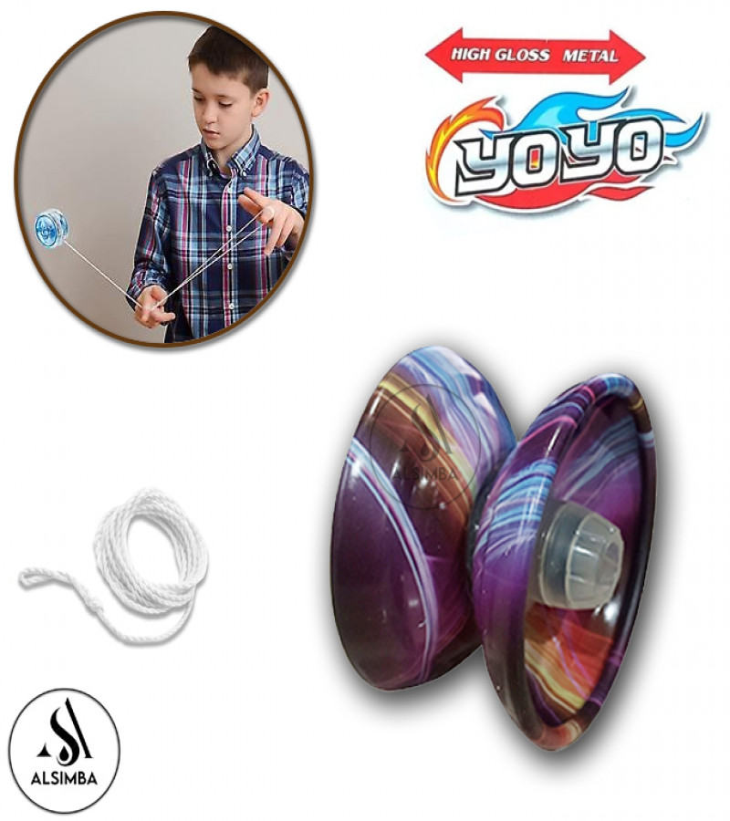 Alsimba Magical YOYO Old is Gold Toy for Kids – Printed Alloy Diecast Metal Yo-yo with String, Bearing & Gift Ring