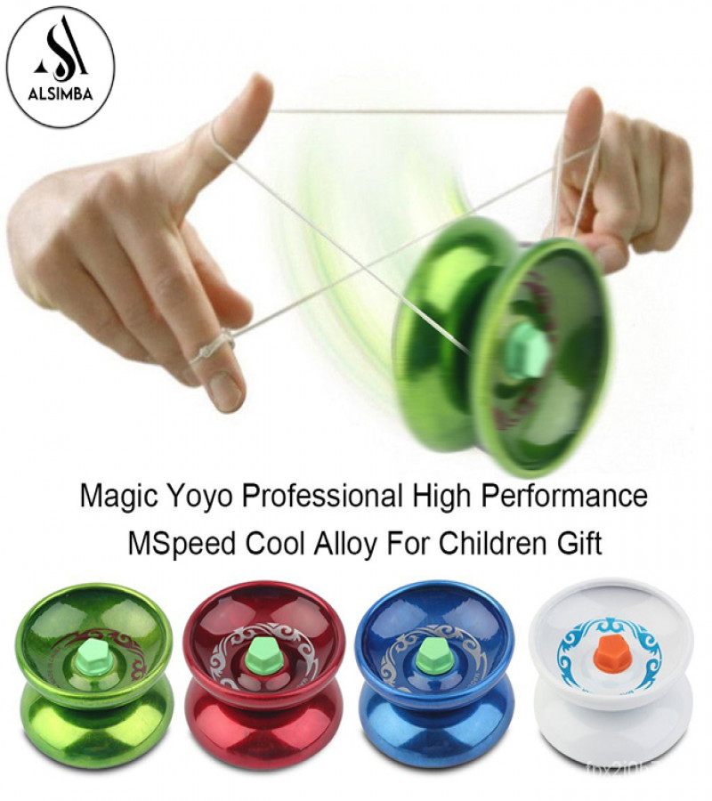 Alsimba Magical YOYO Old is Gold Toy for Kids – Printed Alloy Diecast Metal Yo-yo with String, Bearing & Gift Ring