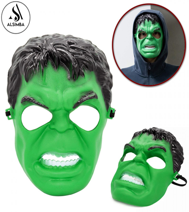 Alsimba Hulk Superhero Mask for Kids Boys – Marvel Avengers Cosplay Toy – Birthday Party Fun – High Quality Plastic