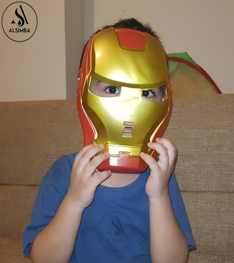 Alsimba Ironman Superhero Mask for Kids – Marvel Avengers Cosplay Toy – Birthday Party Costume Mask for Boys