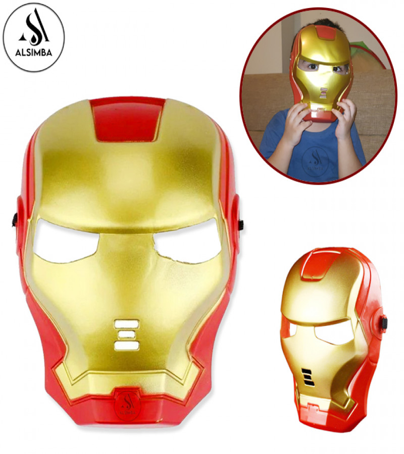 Alsimba Ironman Superhero Mask for Kids – Marvel Avengers Cosplay Toy – Birthday Party Costume Mask for Boys