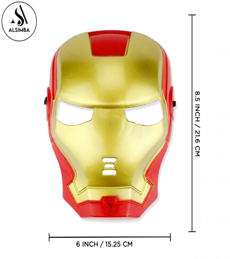 Alsimba Ironman Superhero Mask for Kids – Marvel Avengers Cosplay Toy – Birthday Party Costume Mask for Boys