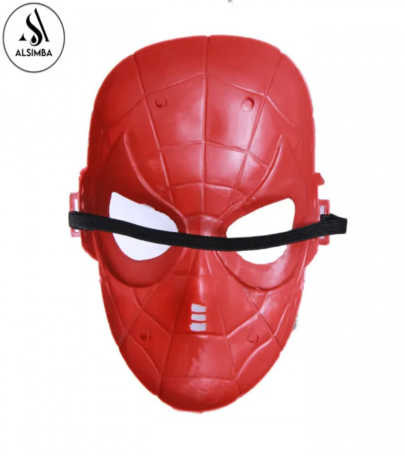 Alsimba Spider-Man Super Hero Mask for Kids – High Quality Plastic Cosplay Toy for Birthday & Halloween Parties