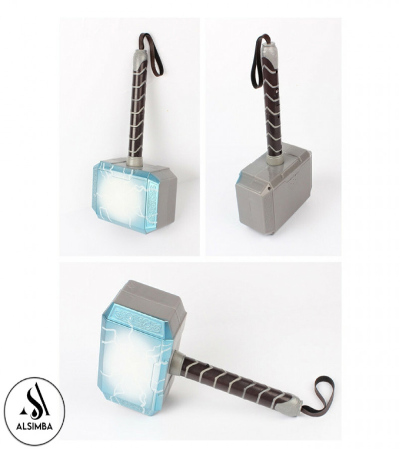 Alsimba Marvel Avengers Thor Hammer LED Toy with Lights & Music – 12" Special Edition for Kids – Premium Quality