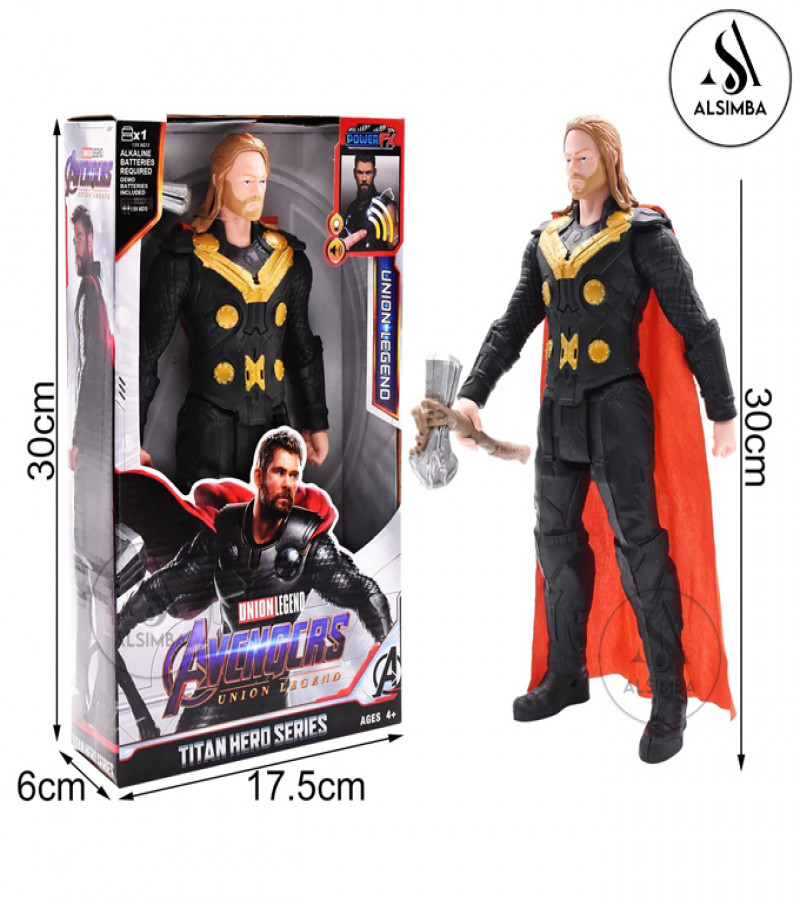 Alsimba Marvel Avengers Union Legend Titan Hero Series Thor Action Figure Set With Lights – Avengers Thor Toys for Boys