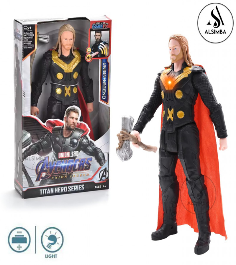 Alsimba Marvel Avengers Union Legend Titan Hero Series Thor Action Figure Set With Lights – Avengers Thor Toys for Boys