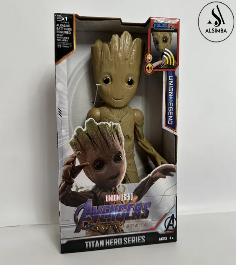 Alsimba Groot Marvel Legends Guardians of the Galaxy Action Figure Toy Set with Lights – Avengers Toy Gift for Boys